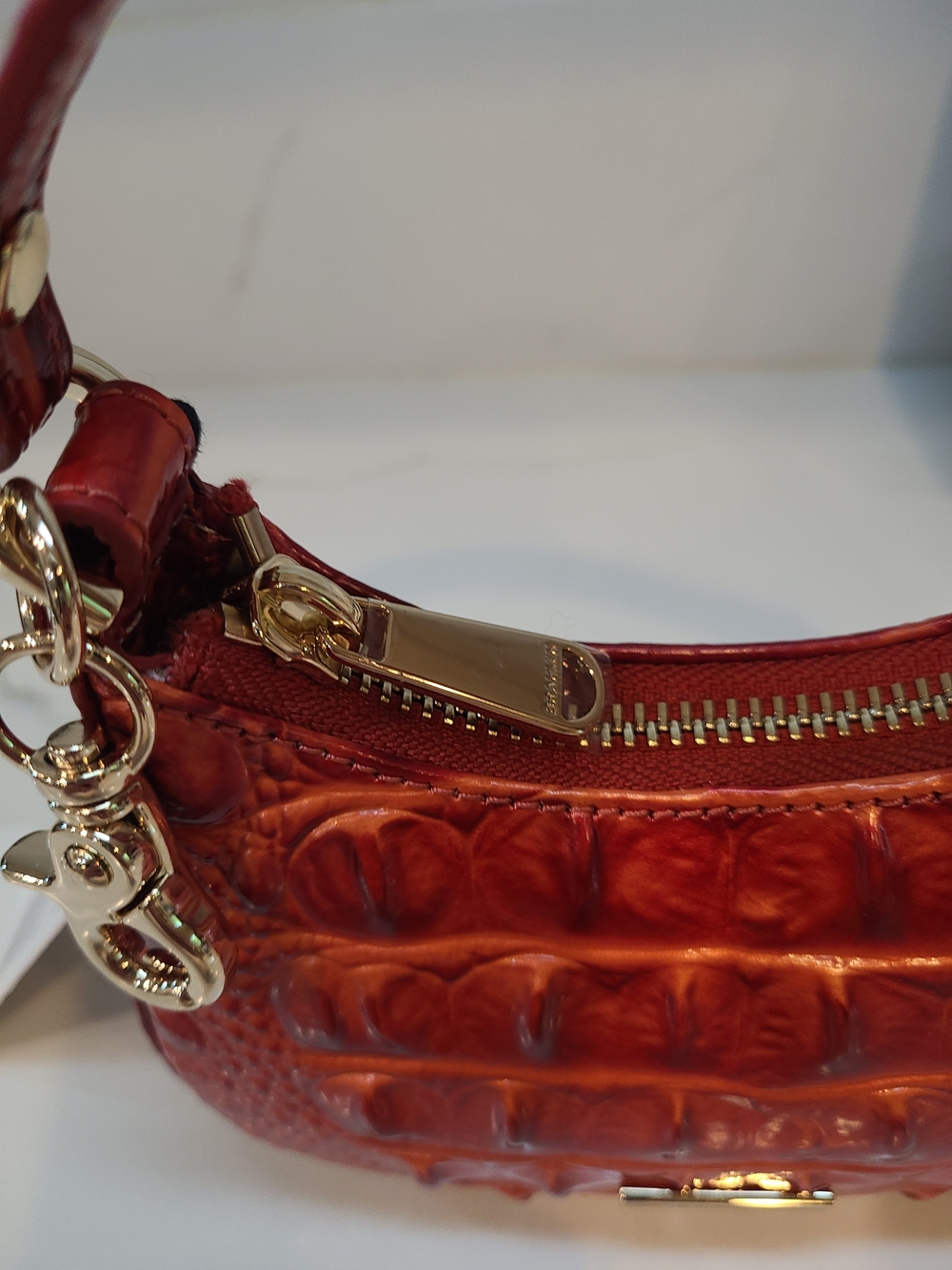 NWT Brahmin Radiant Red Melbourne Lollie Mini/Micro - Picture 7 of 15